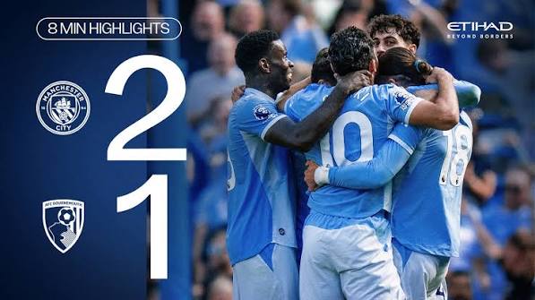 Manchester City 2-1 AFC Bournemouth
